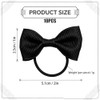 10 Pcs Black Hair Bow, Girls School Hair Accessories, Elastic