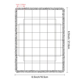 OTCRAFT 4PCS 6.5X 8.5inch Stick and Stamp Mat, Low Stcik Mat Multi-Use Low Tack Mat；for DIY Projects Paper Card Scrapbooking to Hold Project in Placeholding Your Stencil in Place While Ink Blending.