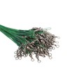 Fishing Wire Leader, Swivels Snap 100PCS Protective Fishing Leader for