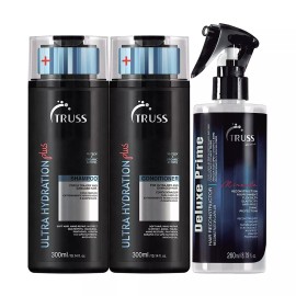 TRUSS Ultra Hydration Plus Shampoo and Conditioner Set Bundle with Deluxe Prime