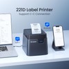 CLABEL 2in Desktop Thermal Label Printer, 221D Bluetooth Barcode Sticker