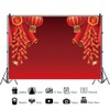Haoyiyi 8x6ft 2025 Chinese Happy New Year Backdrop Red Lanterns