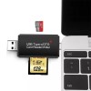 Universal Micro USB OTG to USB 2.0 Adapter SD/Micro SD