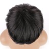 Huarisi Short Layered Pixie Cut Wig with Bangs Human Hair