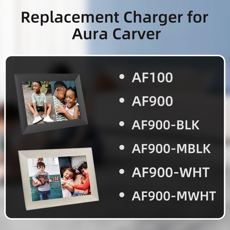 5V 3A Power Cord for Aura Carver AF900 AF100 AF900-WHT