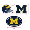 SDS Design Associates, Inc. Michigan Wolverines Large Auto Magnets, 3