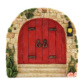 Fairy Door, Wooden Fairy Doors for Garden Elf Door Miniature Yard Ornaments for Garden Yard Trees Style G