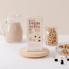 Five-colored soybean domestic soybean milk, unsweetened 190mLX20 pack 1. Unsweetened 190mLX20 pack / 오색칠콩 국산콩두유 무가당 190mLX20팩 1. 무가당 190mLX20팩