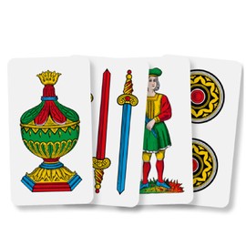 Dal : Romagnole Plastified Italian Playing Cards * Deck of 40 Cards *