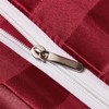 YASMENG Satin Duvet Cover 140 x 200 cm Red Stripe