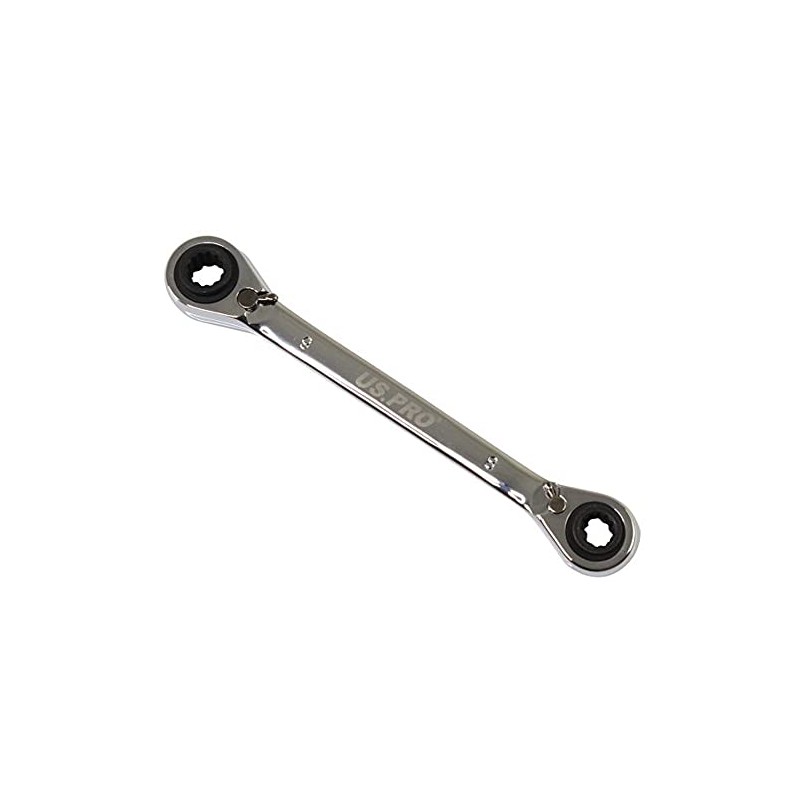 US PRO 4 in 1 Reversible Ratchet Spanner 8mm 9mm
