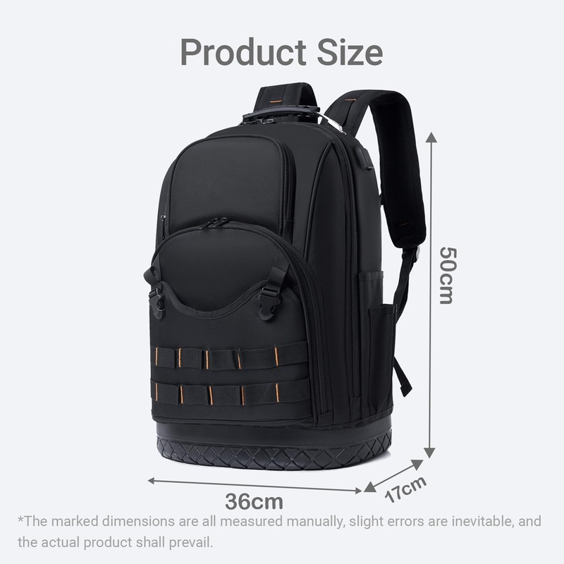 Horsande Backpack Tool Bag, Tool Bag Backpack for Men, Tool