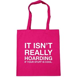 Hippowarehouse It isn't really hoarding if your stuff is cool Tote Shopping Gym Beach Bag 42cm x38cm, 10 litres