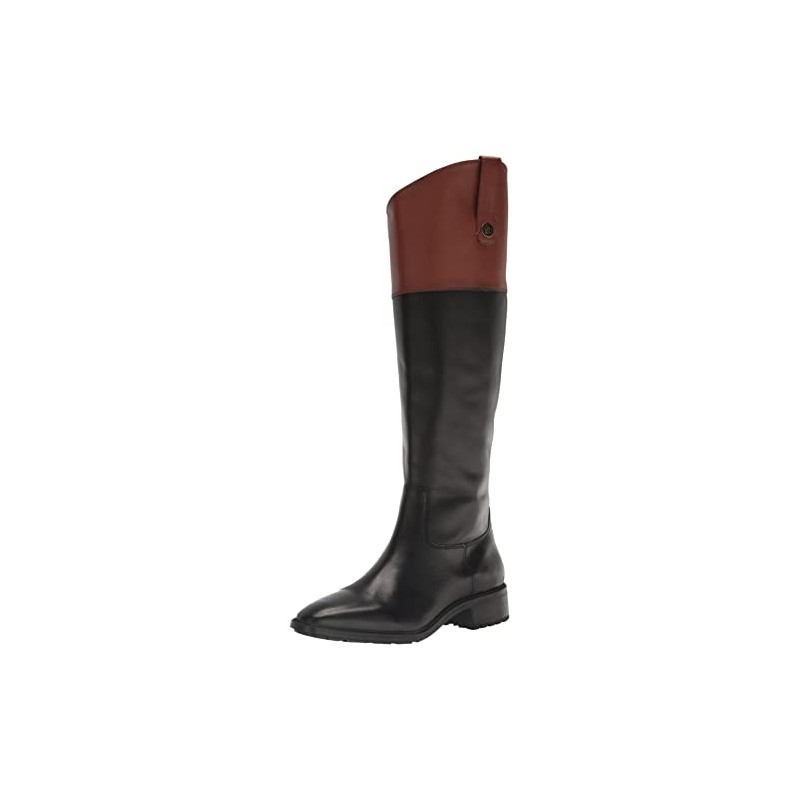 Sam Edelman Drina Knee High Boot Black/Dark Bourbon 6 Medium