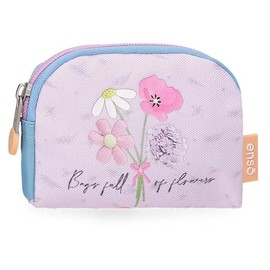 Enso Full of Flowers Purse, Pink, 12 x 8 x 2 cm, Polyester, Pink, Talla única Purse, pink, Unit size, purse