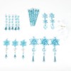 [FUPUTWO] Christmas Tree Ornament, Crystal Snowflakes, Decoration, Set (Blue)