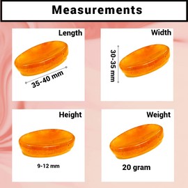 Worry Stones – Yellow Aventurine Crystal Thumb Worry Stone for Anguish, Stress – Relaxing and Soothing Balance Stones for Meditation, Stress Relief – Healing Stones and Crystals for Men and Women