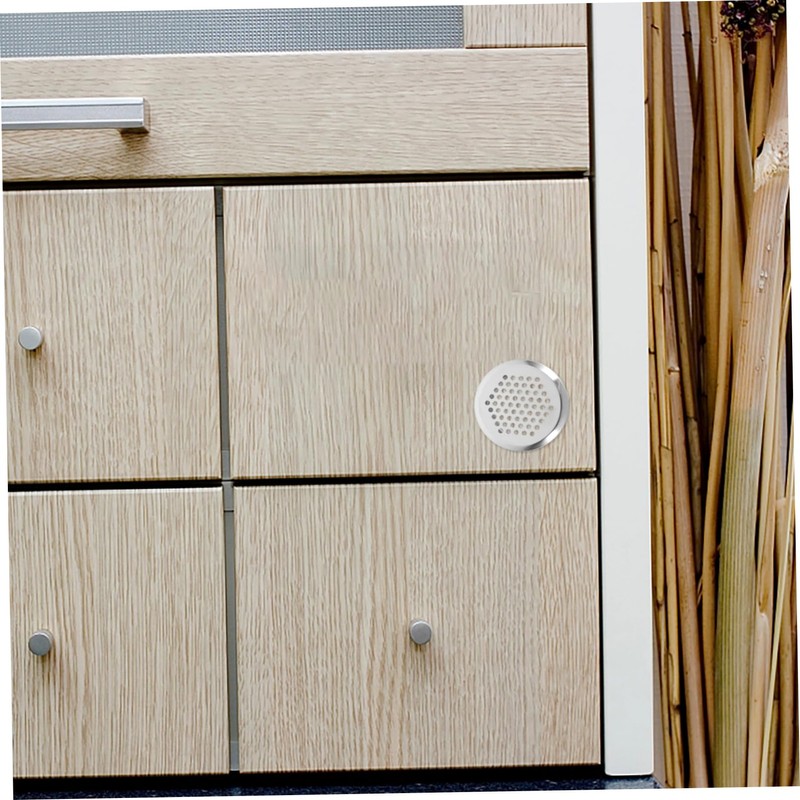 Mipcase 20pcs Stainless Steel Round Vent Covers for Shoe Cabinets