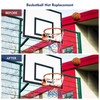 2PCS Basketball Net, Tri- Colour Netball Net Weighted and Bold