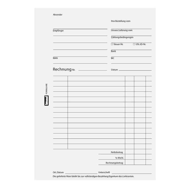 IDENA 314000 Receipt Book