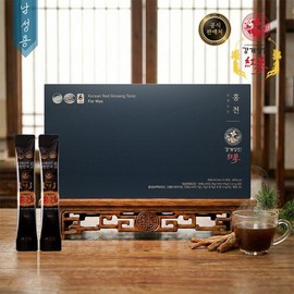 강개상인 홍삼농축액 홍 천(10ml x 60포) 6년근 스틱형 녹용 산수유열매 복분자 함유 Kanggae Merchant Red Ginseng Concentrate Hong Cheon (10ml x 60 sachets) 6-Year-Old Stick Type Deer Antler, Cornus Fruit, and Raspberry Included