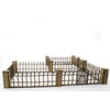 War World Gaming Spooky Fence with Gates and Pillars by