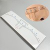30pcs Disposable Eyebrow Ruler Stickers Brow Measurement Stencil Template Eyebrow