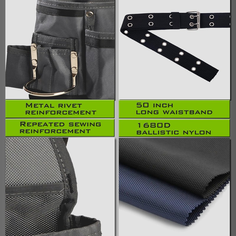 VIDAR TOOLS Small Tool Belt Pouches,Tool Belts for men,magnetic tool