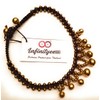 Infinityee888 Anklet Bells Adjustable Brass Bell bead Rope Braided Ankle