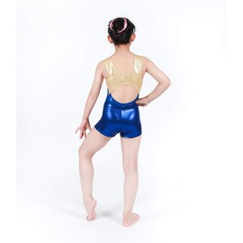Aosva - Pantalones cortos de gimnasia atlética para niñas pequeñas, de 2 a 14 años, Azul (deepblue), 9-10 Años