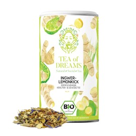 Organic Ginger Lemon Tea | Ginger Lemon Kick | with Lemongrass and Ginger | Loose Tea | 70 g