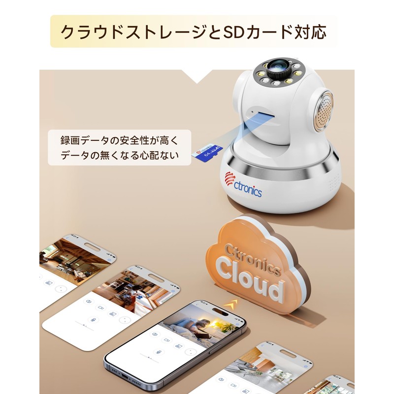 Ctronics Security Camera, Automatic Tracking, Monitoring Camera, PC Compatible, Pet