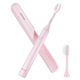 MOPIKO Travel Electric Toothbrush with Case, Sonic Electric Toothbrush for Adults, Travel Toothbrush Set, Rechargeable Power Electric Toothbrushes