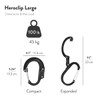 GEAR AID HEROCLIP Carabiner Clip and Hook (Large) for Camping,