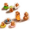 Sunbilien Mini resin ornaments, 13 pieces, cute dolphin figurines, car