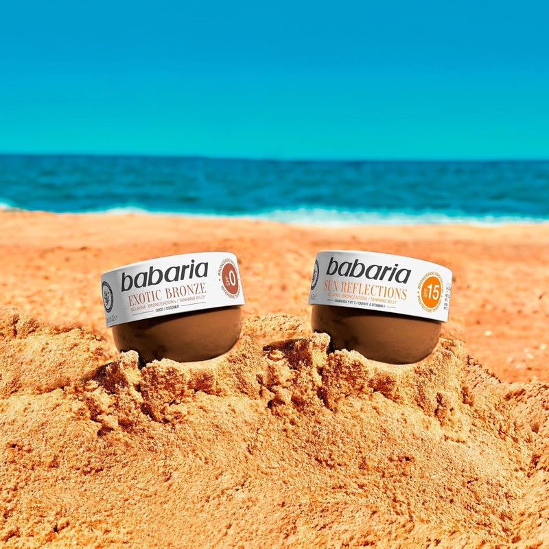 Babaria unisex exotic bronze coconut oil tanning jelly, SPF 0,