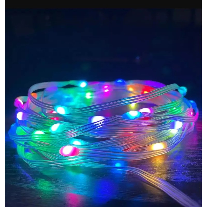 15M/Roll Energy-Saving for Fairy Lights Remote App Control Dimmable White