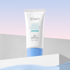 Makeprem [더블구성] 메이크프렘 유브이 디펜스 미 데일리 선 에센스 SPF 50+ PA++++ 50ml, 2개 [Double Set] Makeprem UV Defense Me Daily Sun Essence SPF 50+ PA++++ 50ml, 2 Pack