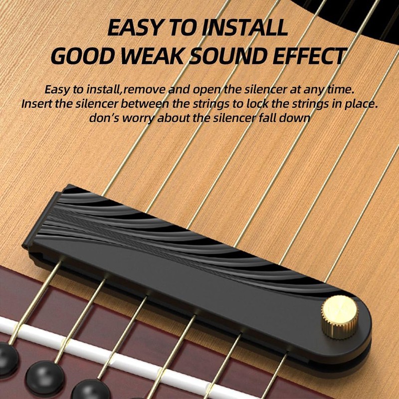 WUSJCOF Guitar String Mute Soft Sound Sponge Material Adjustable Density