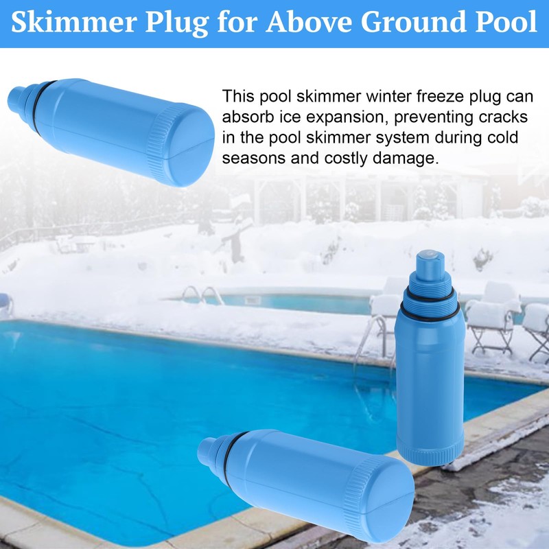 OJP Pool Skimmer Plug, Skimmer Winterization Plug for 1-1/2" &