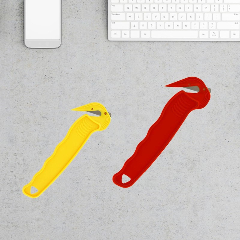 2PCS Box Cutter, Compact Aesthetically Pleasing Portable Box Opener Ttool,