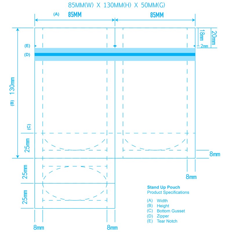 Amnesia mylar bags 3.5g x25