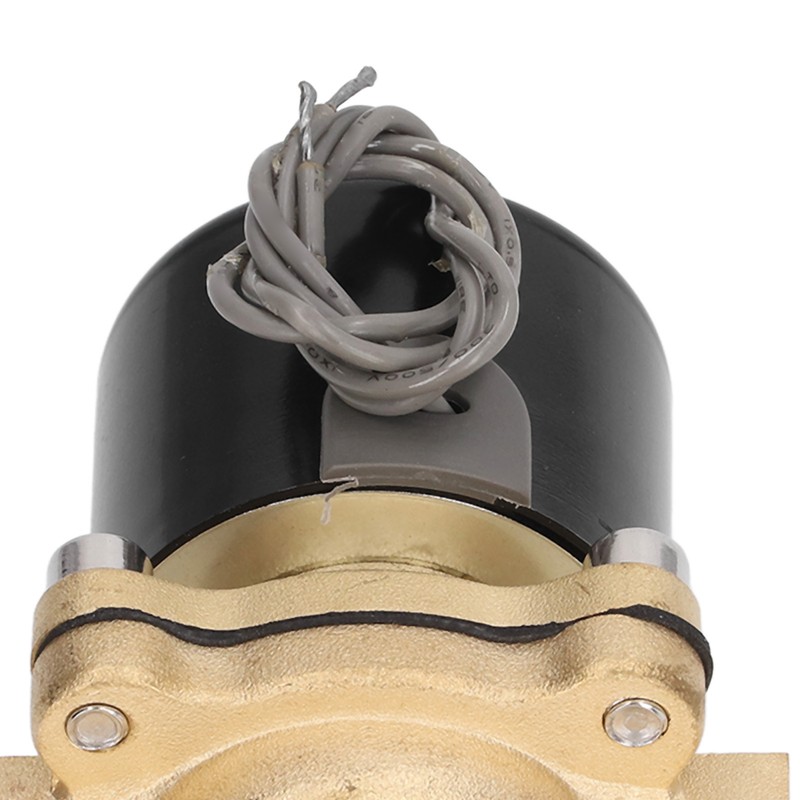 Electric Solenoid Valve Brass Structure Copper Coil 1 Way Flowing