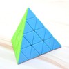 Yealvin 4x4 Pyraminx Cube 4x4x4 Pyramid Magic Speed Cube Stickerless