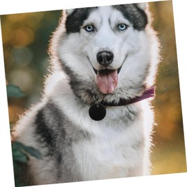 Anneome 25 Pcs Blank Tag Colored Tabs Black Bracelets Blanks Blank Aluminium Alloy Pet Tag Blank Dog Tags for Pets Inch Acrylic Signs Engraving Pet Pendent Aluminium Alloy Tag Disc Charm