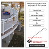 Deck Hook Railing Mount - Heavy Duty Metal Shepherds Hook