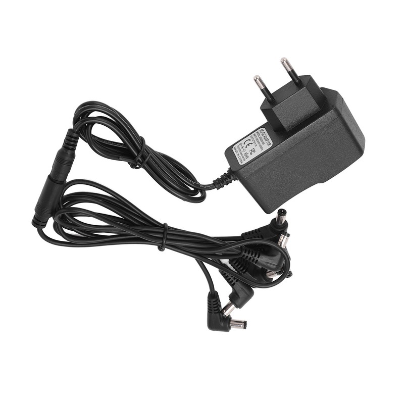 Guitar Effect Pedal Power Supply Adapter 6 Way Daisy Chain