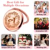 Monogram Compact Makeup Mirror Gifts for Women Girl Wife Friend