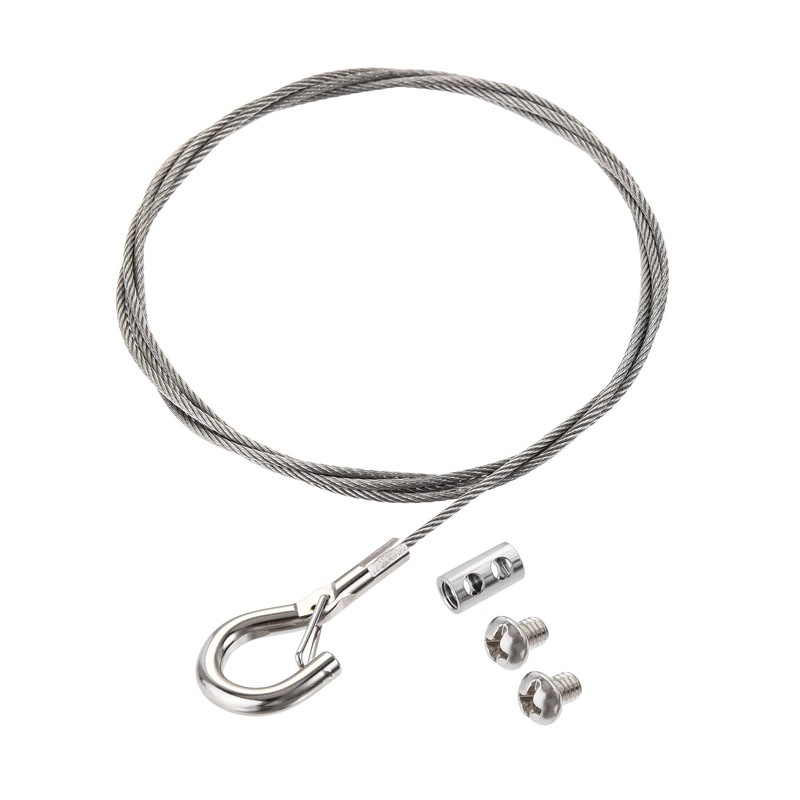 sourcing map Picture Hanging Wire Kit, 6Set 1M Adjustable Hanger