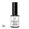 TIARA non-wipe crazy overlay top gel, soft, 14ml, 2 pcs / TIARA 논와이프 크레이지 오버레이 탑젤, 소프트, 14ml, 2개